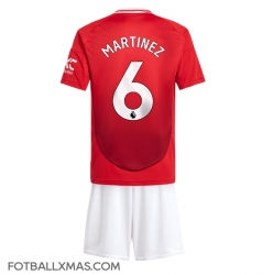 Manchester United Lisandro Martinez #6 Hjemmedraktsett Barn 2024-25 Kortermet (+ Korte bukser)