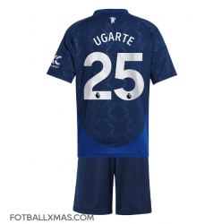 Manchester United Manuel Ugarte #25 Bortedraktsett Barn 2024-25 Kortermet (+ Korte bukser)