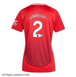 Manchester United Victor Lindelof #2 Hjemmedrakt Dame 2024-25 Kortermet