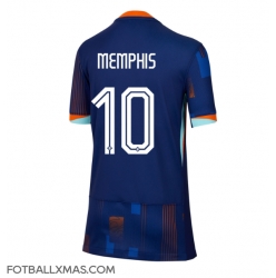 Nederland Memphis Depay #10 Bortedrakt Dame EM 2024 Kortermet