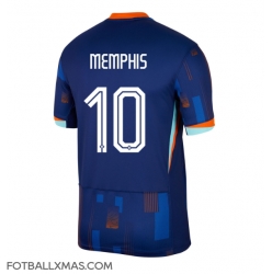 Nederland Memphis Depay #10 Bortedrakt EM 2024 Kortermet