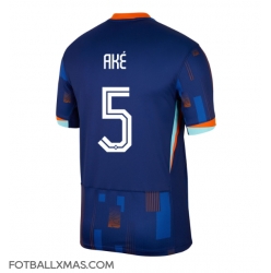 Nederland Nathan Ake #5 Bortedrakt EM 2024 Kortermet