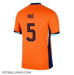 Nederland Nathan Ake #5 Hjemmedrakt EM 2024 Kortermet