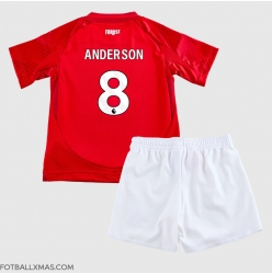 Nottingham Forest Elliot Anderson #8 Hjemmedraktsett Barn 2024-25 Kortermet (+ Korte bukser)