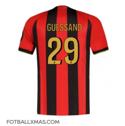 OGC Nice Evann Guessand #29 Hjemmedrakt 2024-25 Kortermet