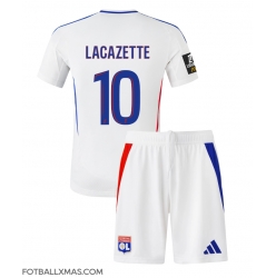 Olympique Lyonnais Alexandre Lacazette #10 Hjemmedraktsett Barn 2024-25 Kortermet (+ Korte bukser)