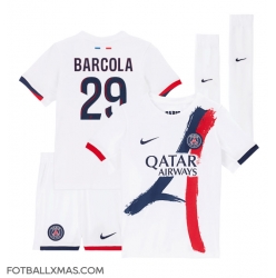 Paris Saint-Germain Bradley Barcola #29 Bortedraktsett Barn 2024-25 Kortermet (+ Korte bukser)