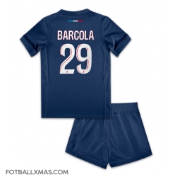 Paris Saint-Germain Bradley Barcola #29 Hjemmedraktsett Barn 2024-25 Kortermet (+ Korte bukser)