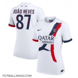 Paris Saint-Germain Joao Neves #87 Bortedrakt Dame 2024-25 Kortermet