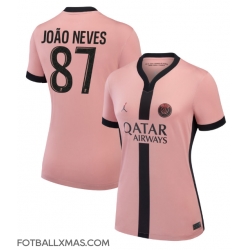 Paris Saint-Germain Joao Neves #87 Tredjedrakt Dame 2024-25 Kortermet