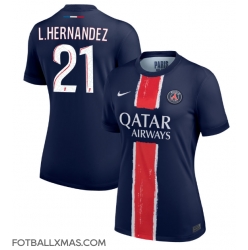 Paris Saint-Germain Lucas Hernandez #21 Hjemmedrakt Dame 2024-25 Kortermet