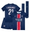 Paris Saint-Germain Lucas Hernandez #21 Hjemmedraktsett Barn 2024-25 Kortermet (+ Korte bukser)