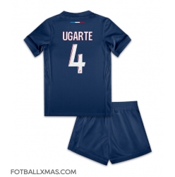 Paris Saint-Germain Manuel Ugarte #4 Hjemmedraktsett Barn 2024-25 Kortermet (+ Korte bukser)