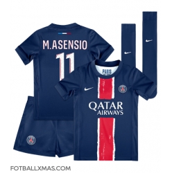 Paris Saint-Germain Marco Asensio #11 Hjemmedraktsett Barn 2024-25 Kortermet (+ Korte bukser)