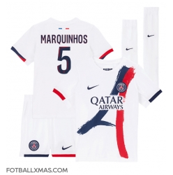 Paris Saint-Germain Marquinhos #5 Bortedraktsett Barn 2024-25 Kortermet (+ Korte bukser)