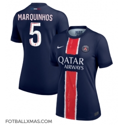 Paris Saint-Germain Marquinhos #5 Hjemmedrakt Dame 2024-25 Kortermet