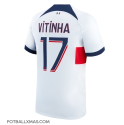 Paris Saint-Germain Vitinha #17 Bortedrakt 2023-24 Kortermet