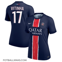 Paris Saint-Germain Vitinha #17 Hjemmedrakt Dame 2024-25 Kortermet