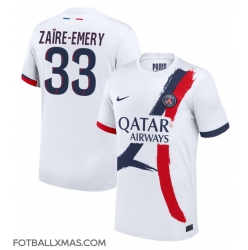 Paris Saint-Germain Warren Zaire-Emery #33 Bortedrakt 2024-25 Kortermet