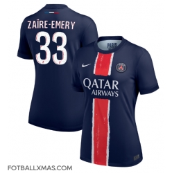 Paris Saint-Germain Warren Zaire-Emery #33 Hjemmedrakt Dame 2024-25 Kortermet