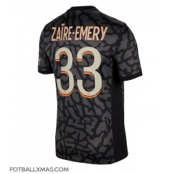 Paris Saint-Germain Warren Zaire-Emery #33 Tredjedrakt 2023-24 Kortermet