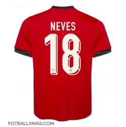 Portugal Ruben Neves #18 Hjemmedrakt EM 2024 Kortermet