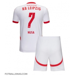 RB Leipzig Antonio Nusa #7 Hjemmedraktsett Barn 2024-25 Kortermet (+ Korte bukser)