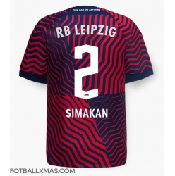 RB Leipzig Mohamed Simakan #2 Bortedrakt 2023-24 Kortermet