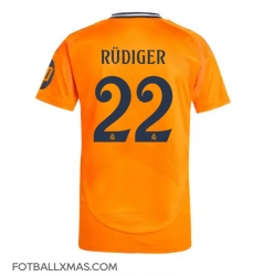 Real Madrid Antonio Rudiger #22 Bortedrakt 2024-25 Kortermet