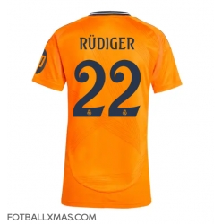 Real Madrid Antonio Rudiger #22 Bortedrakt Dame 2024-25 Kortermet