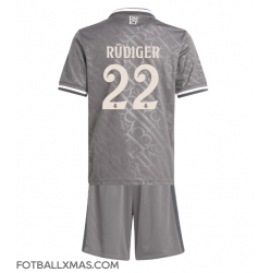 Real Madrid Antonio Rudiger #22 Tredjedraktsett Barn 2024-25 Kortermet (+ Korte bukser)