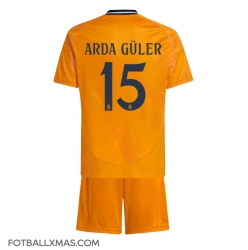 Real Madrid Arda Guler #15 Bortedraktsett Barn 2024-25 Kortermet (+ Korte bukser)