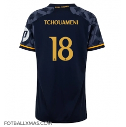 Real Madrid Aurelien Tchouameni #18 Bortedrakt Dame 2023-24 Kortermet