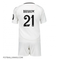 Real Madrid Brahim Diaz #21 Hjemmedraktsett Barn 2024-25 Kortermet (+ Korte bukser)