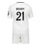 Real Madrid Brahim Diaz #21 Hjemmedraktsett Barn 2024-25 Kortermet (+ Korte bukser)