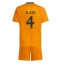 Real Madrid David Alaba #4 Bortedraktsett Barn 2024-25 Kortermet (+ Korte bukser)