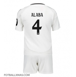 Real Madrid David Alaba #4 Hjemmedraktsett Barn 2024-25 Kortermet (+ Korte bukser)