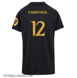 Real Madrid Eduardo Camavinga #12 Tredjedrakt Dame 2023-24 Kortermet