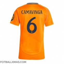 Real Madrid Eduardo Camavinga #6 Bortedrakt Dame 2024-25 Kortermet