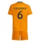 Real Madrid Eduardo Camavinga #6 Bortedraktsett Barn 2024-25 Kortermet (+ Korte bukser)