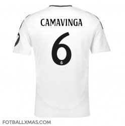 Real Madrid Eduardo Camavinga #6 Hjemmedrakt 2024-25 Kortermet