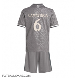 Real Madrid Eduardo Camavinga #6 Tredjedraktsett Barn 2024-25 Kortermet (+ Korte bukser)