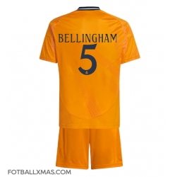 Real Madrid Jude Bellingham #5 Bortedraktsett Barn 2024-25 Kortermet (+ Korte bukser)