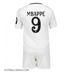 Real Madrid Kylian Mbappe #9 Hjemmedraktsett Barn 2024-25 Kortermet (+ Korte bukser)