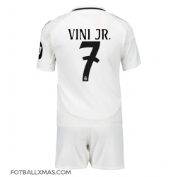 Real Madrid Vinicius Junior #7 Hjemmedraktsett Barn 2024-25 Kortermet (+ Korte bukser)