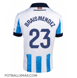 Real Sociedad Brais Mendez #23 Hjemmedrakt 2023-24 Kortermet