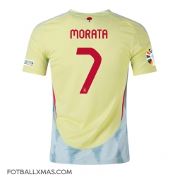 Spania Alvaro Morata #7 Bortedrakt EM 2024 Kortermet