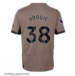 Tottenham Hotspur Destiny Udogie #38 Tredjedrakt Dame 2023-24 Kortermet