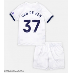 Tottenham Hotspur Micky van de Ven #37 Hjemmedraktsett Barn 2023-24 Kortermet (+ Korte bukser)