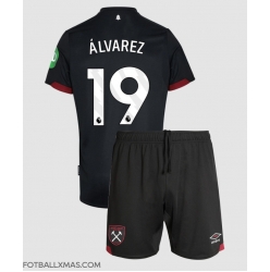 West Ham United Edson Alvarez #19 Bortedraktsett Barn 2024-25 Kortermet (+ Korte bukser)